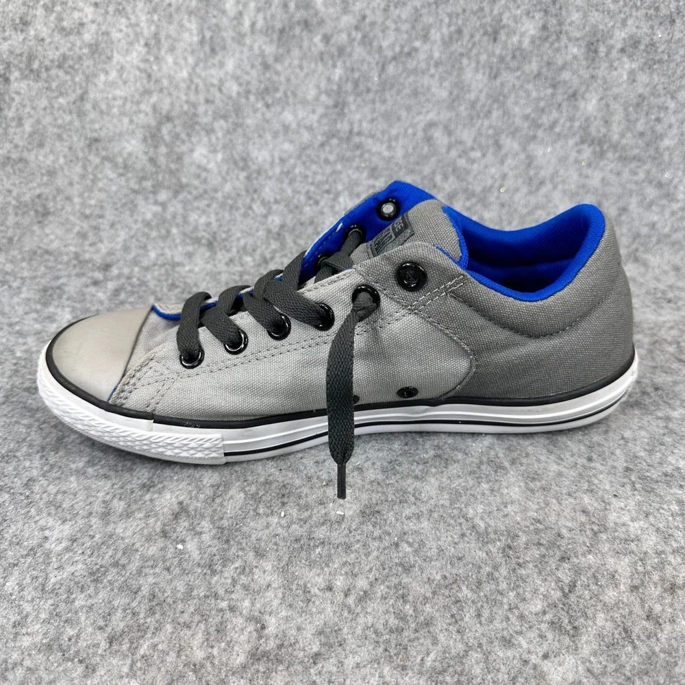 Converse Chuck Taylor All Star Low Gray Blue Canvas Sneakers Junior Size 6